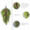 Glitzhome® 31.5"H Christmas Greenery PE Teardrop with Pinecones and Red Berries